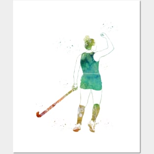 Field Hockey Player Girl Posters and Art